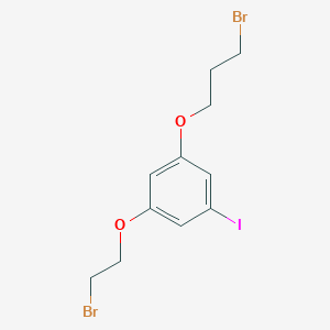 molecular formula C11H13Br2IO2 B14192753 1-(2-Bromoethoxy)-3-(3-bromopropoxy)-5-iodobenzene CAS No. 916905-36-7