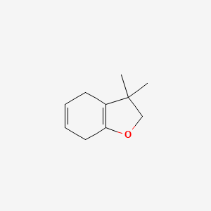 molecular formula C10H14O B14192754 3,3-Dimethyl-2,3,4,7-tetrahydro-1-benzofuran CAS No. 832721-59-2