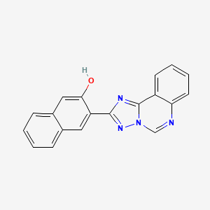 molecular formula C19H12N4O B14192803 3-([1,2,4]Triazolo[1,5-c]quinazolin-2(3H)-ylidene)naphthalen-2(3H)-one CAS No. 918802-94-5