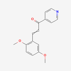 3-(2,5-Dimethoxyphenyl)-1-(pyridin-4-yl)prop-2-en-1-one