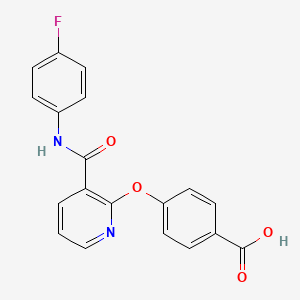 4-({3-[(4-Fluorophenyl)carbamoyl]pyridin-2-yl}oxy)benzoic acid