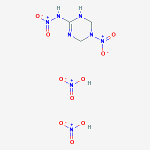 nitric acid;N-(3-nitro-2,4-dihydro-1H-1,3,5-triazin-6-yl)nitramide