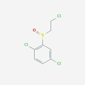 1,4-Dichloro-2-(2-chloroethanesulfinyl)benzene