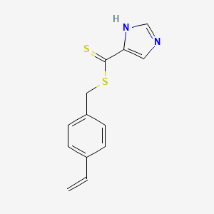 molecular formula C13H12N2S2 B14192830 (4-ethenylphenyl)methyl 1H-imidazole-5-carbodithioate CAS No. 855596-27-9