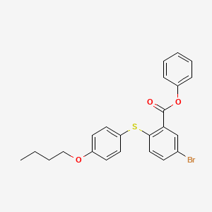 molecular formula C23H21BrO3S B14192863 Phenyl 5-bromo-2-[(4-butoxyphenyl)sulfanyl]benzoate CAS No. 832725-91-4