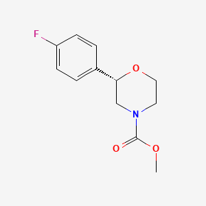 molecular formula C12H14FNO3 B14192877 Methyl (2s)-2-(4-fluorophenyl)morpholine-4-carboxylate CAS No. 920799-02-6