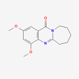 molecular formula C15H18N2O3 B14192936 2,4-Dimethoxy-7,8,9,10-tetrahydroazepino[2,1-b]quinazolin-12(6H)-one CAS No. 850656-09-6