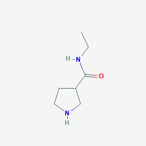 molecular formula C7H14N2O B1419294 N-Ethylpyrrolidine-3-carboxamide CAS No. 1060817-56-2