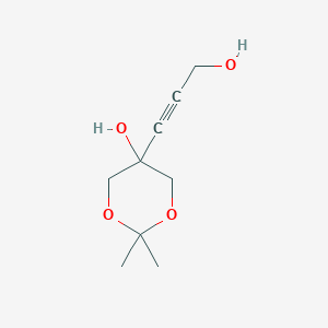 5-(3-Hydroxyprop-1-yn-1-yl)-2,2-dimethyl-1,3-dioxan-5-ol