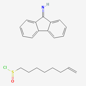 molecular formula C21H24ClNOS B14192946 Fluoren-9-imine;oct-7-ene-1-sulfinyl chloride CAS No. 923279-58-7