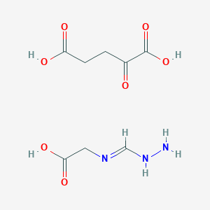 2-(Hydrazinylmethylideneamino)acetic acid;2-oxopentanedioic acid