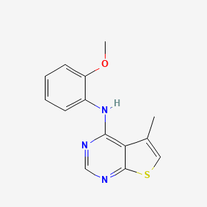 molecular formula C14H13N3OS B14192957 N-(2-Methoxyphenyl)-5-methylthieno[2,3-d]pyrimidin-4-amine CAS No. 917907-27-8