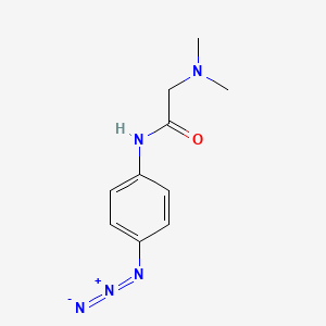 molecular formula C10H13N5O B14192978 N-(4-Azidophenyl)-N~2~,N~2~-dimethylglycinamide CAS No. 921201-90-3