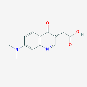 [7-(Dimethylamino)-4-oxoquinolin-3(4H)-ylidene]acetic acid