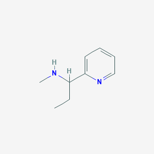 molecular formula C9H14N2 B1419301 N-甲基-1-吡啶-2-基丙烷-1-胺 CAS No. 959238-83-6
