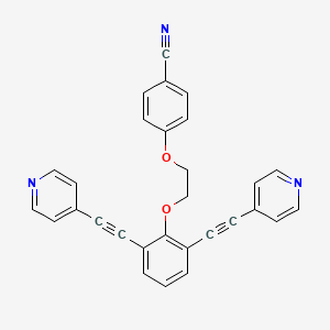 4-(2-{2,6-Bis[(pyridin-4-yl)ethynyl]phenoxy}ethoxy)benzonitrile