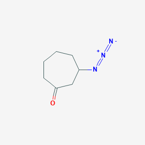 molecular formula C7H11N3O B14193037 3-Azidocycloheptan-1-one CAS No. 919117-16-1