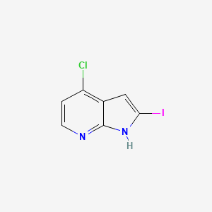 molecular formula C7H4ClIN2 B1419304 4-Chloro-2-iodo-1H-pyrrolo[2,3-b]pyridine CAS No. 940948-29-8