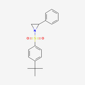 molecular formula C18H21NO2S B14193046 1-(4-tert-Butylbenzene-1-sulfonyl)-2-phenylaziridine CAS No. 918776-51-9