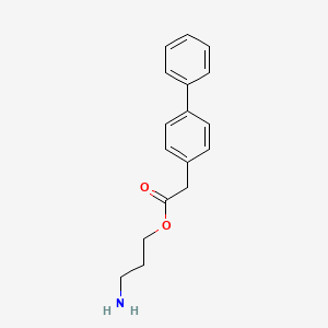 molecular formula C17H19NO2 B14193061 3-Aminopropyl ([1,1'-biphenyl]-4-yl)acetate CAS No. 918636-66-5