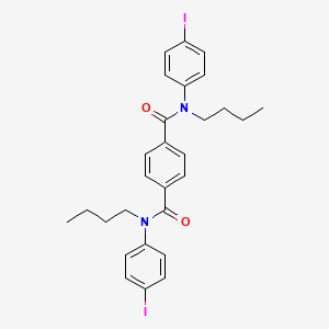 molecular formula C28H30I2N2O2 B14193068 N~1~,N~4~-Dibutyl-N~1~,N~4~-bis(4-iodophenyl)benzene-1,4-dicarboxamide CAS No. 869358-30-5