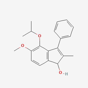 1H-Inden-1-ol, 5-methoxy-2-methyl-4-(1-methylethoxy)-3-phenyl-