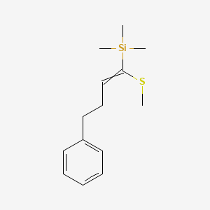 Trimethyl[1-(methylsulfanyl)-4-phenylbut-1-en-1-yl]silane