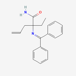 2-[(Diphenylmethylidene)amino]-2-ethylpent-4-enamide