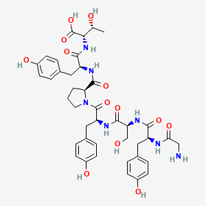 molecular formula C41H51N7O13 B14193139 Glycyl-L-tyrosyl-L-seryl-L-tyrosyl-L-prolyl-L-tyrosyl-L-threonine CAS No. 920015-17-4