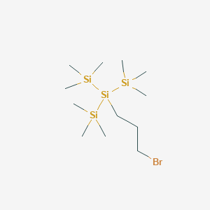 2-(3-Bromopropyl)-1,1,1,3,3,3-hexamethyl-2-(trimethylsilyl)trisilane