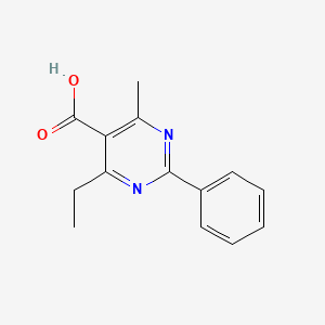 4-Ethyl-6-methyl-2-phenylpyrimidine-5-carboxylic acid