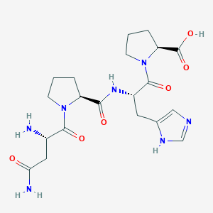 molecular formula C20H29N7O6 B14193164 L-Asparaginyl-L-prolyl-L-histidyl-L-proline CAS No. 851220-75-2