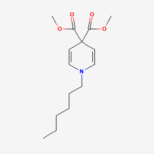 molecular formula C15H23NO4 B14193167 4,4(1H)-Pyridinedicarboxylic acid, 1-hexyl-, dimethyl ester CAS No. 839721-82-3