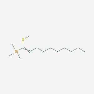 Trimethyl[1-(methylsulfanyl)dec-1-EN-1-YL]silane