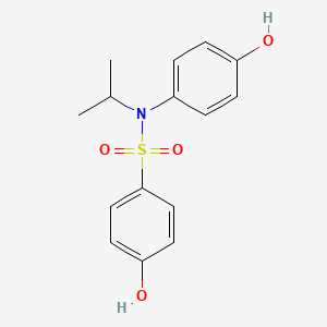 4-Hydroxy-N-(4-hydroxyphenyl)-N-(propan-2-yl)benzene-1-sulfonamide