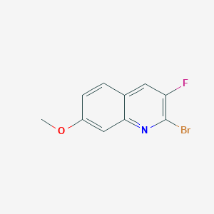 Quinoline, 2-bromo-3-fluoro-7-methoxy-