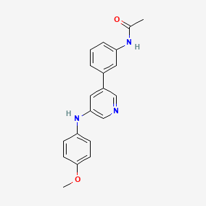 molecular formula C20H19N3O2 B14193189 N-{3-[5-(4-Methoxyanilino)pyridin-3-yl]phenyl}acetamide CAS No. 875147-84-5