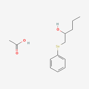 Acetic acid;1-phenylselanylpentan-2-ol