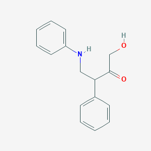 molecular formula C16H17NO2 B14193225 4-Anilino-1-hydroxy-3-phenylbutan-2-one CAS No. 918785-06-5