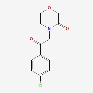 4-[2-(4-Chlorophenyl)-2-oxoethyl]morpholin-3-one