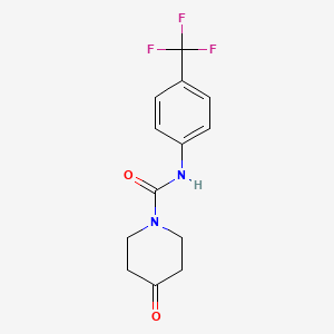 molecular formula C13H13F3N2O2 B14193260 4-Oxo-N-[4-(trifluoromethyl)phenyl]piperidine-1-carboxamide CAS No. 833491-48-8