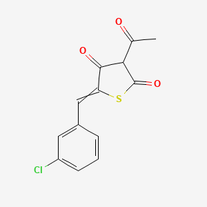 3-Acetyl-5-[(3-chlorophenyl)methylidene]thiolane-2,4-dione