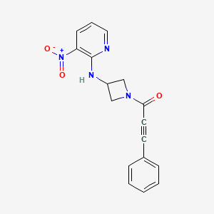 3-Azetidinamine, N-(3-nitro-2-pyridinyl)-1-(1-oxo-3-phenyl-2-propynyl)-