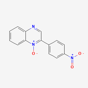 molecular formula C14H9N3O3 B14193283 2-(4-Nitrophenyl)-1-oxo-1lambda~5~-quinoxaline CAS No. 922525-16-4