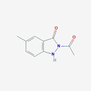 molecular formula C10H10N2O2 B141933 2-Acetyl-5-methyl-1H-indazol-3(2H)-one CAS No. 152839-60-6