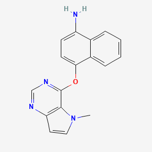 4-[(5-Methyl-5H-pyrrolo[3,2-d]pyrimidin-4-yl)oxy]naphthalen-1-amine