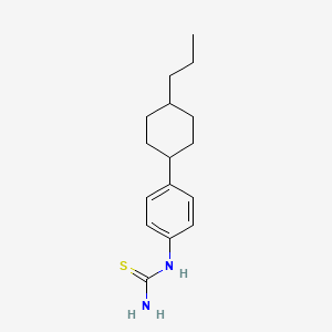 molecular formula C16H24N2S B14193319 [4-(4-Propylcyclohexyl)phenyl]thiourea CAS No. 832098-99-4