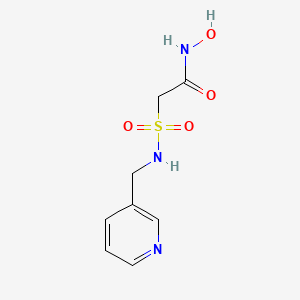 molecular formula C8H11N3O4S B14193333 N-Hydroxy-2-{[(pyridin-3-yl)methyl]sulfamoyl}acetamide CAS No. 919997-36-7