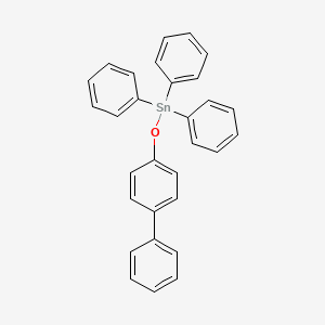 molecular formula C30H24OSn B14193344 [([1,1'-Biphenyl]-4-yl)oxy](triphenyl)stannane CAS No. 840528-68-9