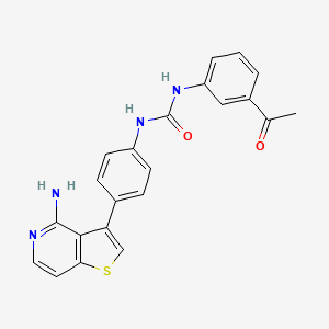 n-(3-Acetylphenyl)-n'-[4-(4-aminothieno[3,2-c]pyridin-3-yl)phenyl]urea